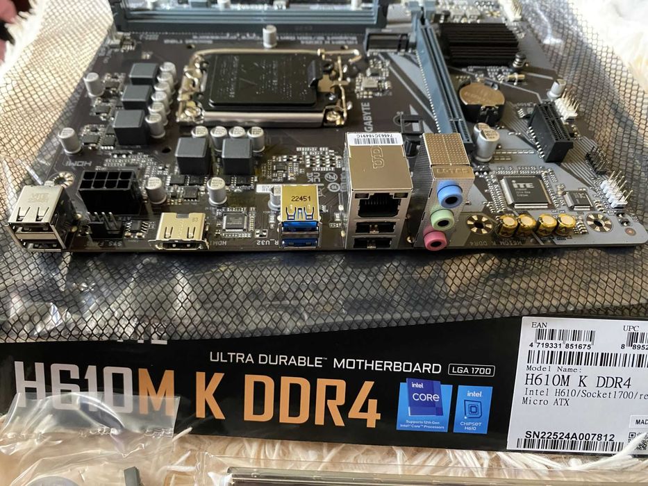 Материнская плата GIGABYTE H610M-K Ddr4