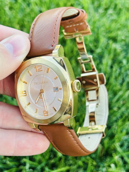 Ceas barbatesc TRUSSARDI 1911 Gold Mens Brown