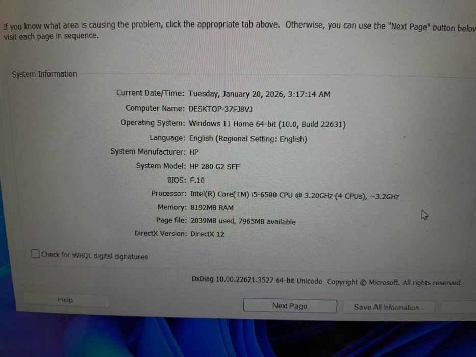 Hp 280 G2 Sff , i5 6500 , 8 gb Ddr 4 , 500 Gb Hdd