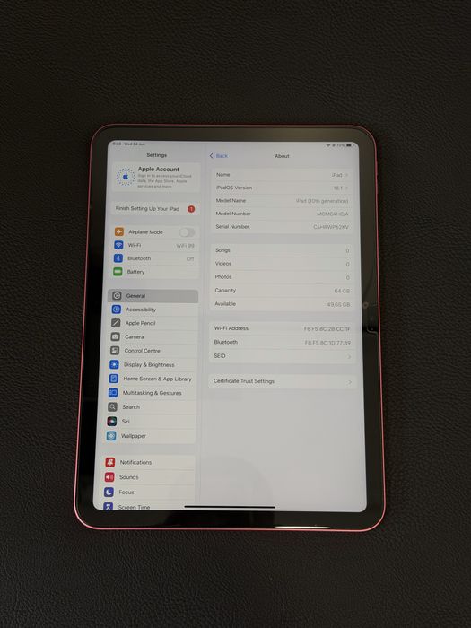 iPad 10th GEN Wi-Fi 64GB