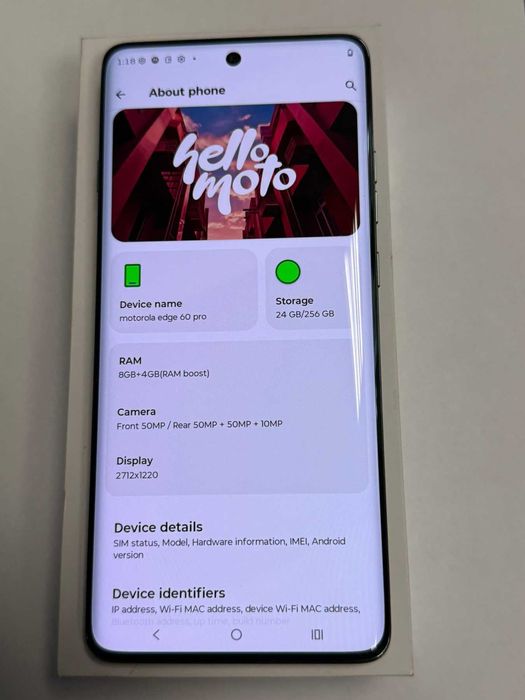 ***КАТО НОВ*** Motorola Edge 60 Pro