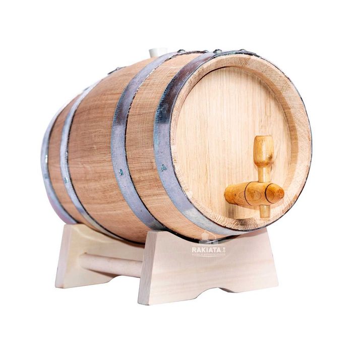 Дъбово буре 300л с дървена канелка и стойка-врачешки бял дъб, 23204160