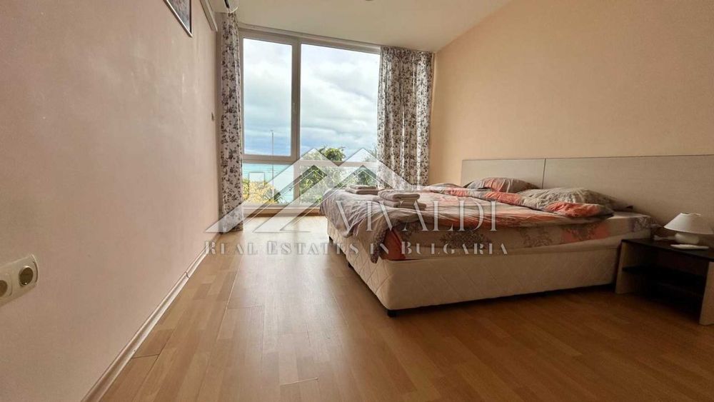 Двустаен  с морска панорама, на 5 мин до плажа Кабакум, Варна