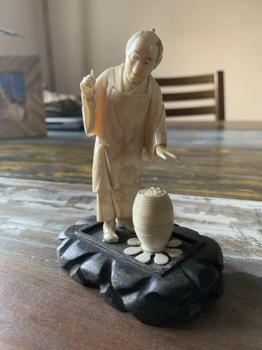 Окимоно Okimono японска фигура Мейджи период 1900 г.