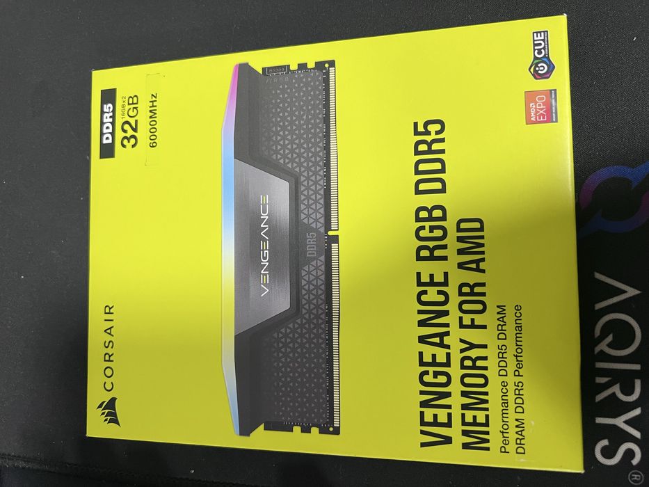 Memorie Ram 32GB DDR5 2x16GB 6000MHz RGB Corsair Vengeace