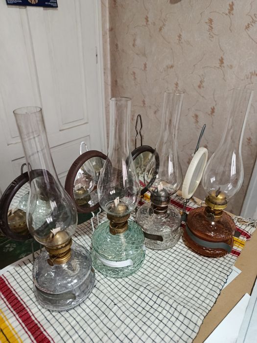 Стари газени лампи - 4 броя