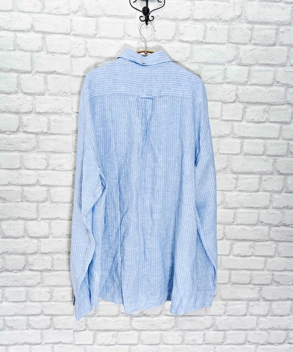 GANT 100% Ленена Оригинална мъжка синя риза размер 3XL / XXXL