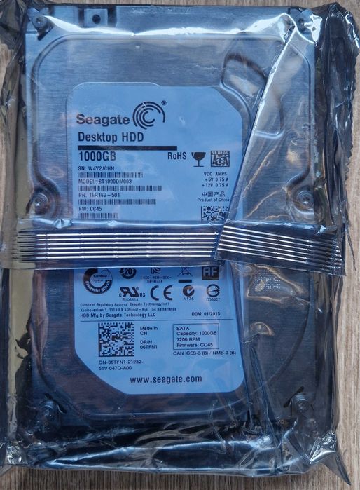 Hard Disk Seagate Desktop 3.5 inch 1TB 7200rpm 64MB SATA3