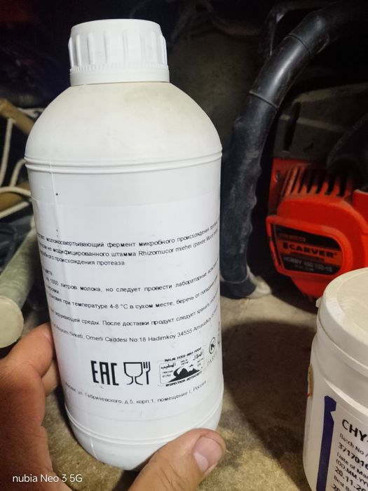 Пепсин, пишлок, сыр, таерлаш учун