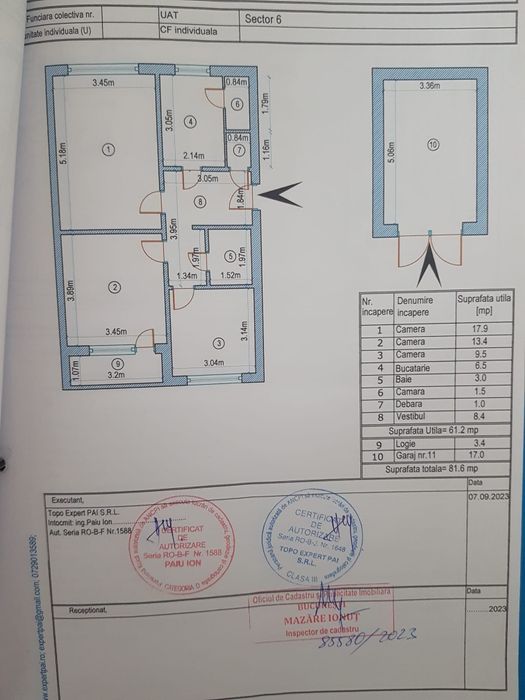 Apartament 3 camere cu garaj Drumul Taberei