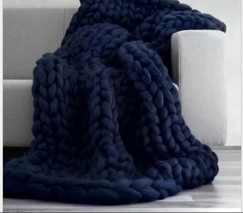 Мереносовый плед - ручная работа