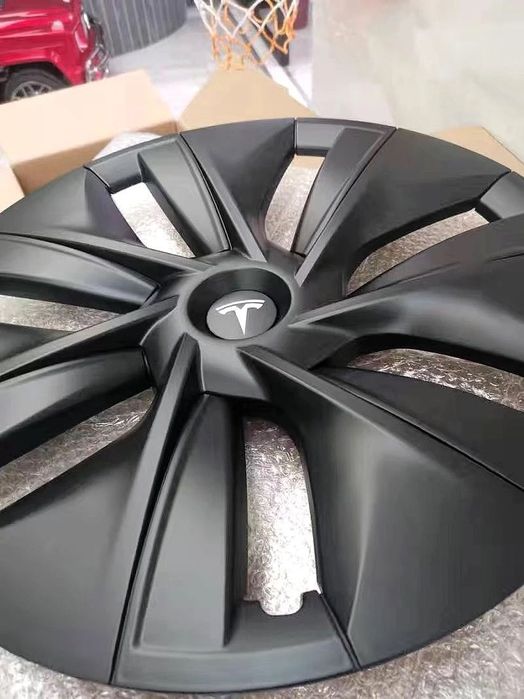 Колпаки на диски Tesla Model Y черные Тесла