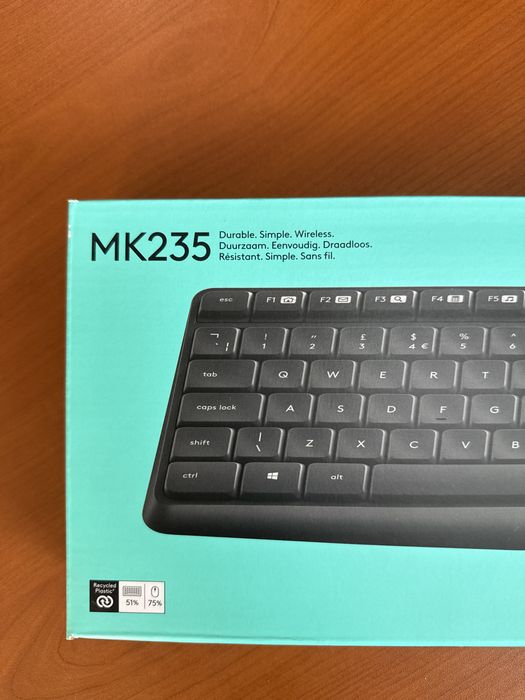 Продам клавиатуру Logitech MK235 Wireless Combo - GREY - RUS