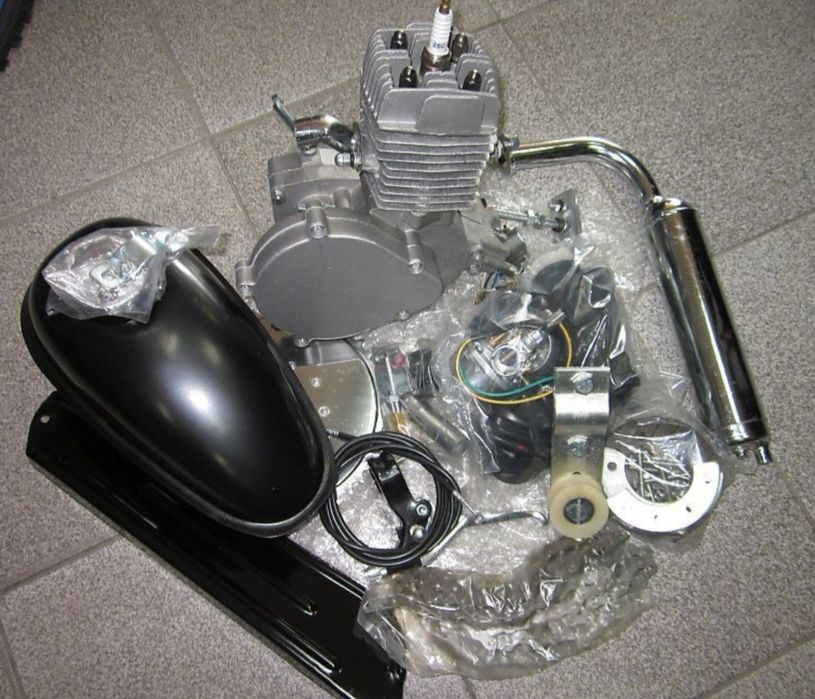 Велодвигател ДВИГАТЕЛ за Колело Бензин. 80 кубика ТАЙГА