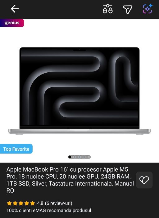 Vand macbook m5 pro 16
