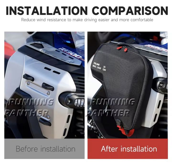 Genți laterale pentru masca radiator destinate BMW R 1300 GS Adventure