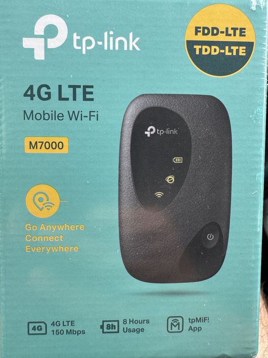Безжичен рутер TP-Link M7000 4G LTE, SIM slot, Portable, 2000mAh