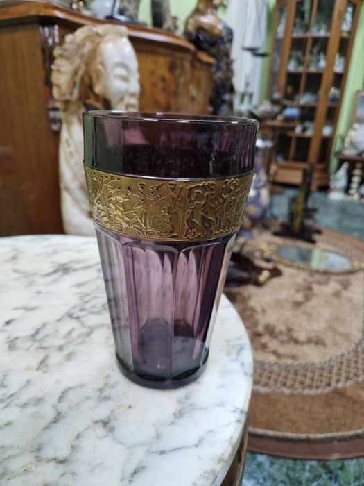 Страхотна антикварна колекционерска ваза Moser