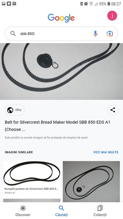 Curele pt masina paine silvercrest,motor,rezistenta etc