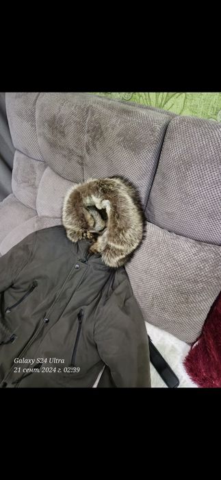 Парка мужская натуралка.