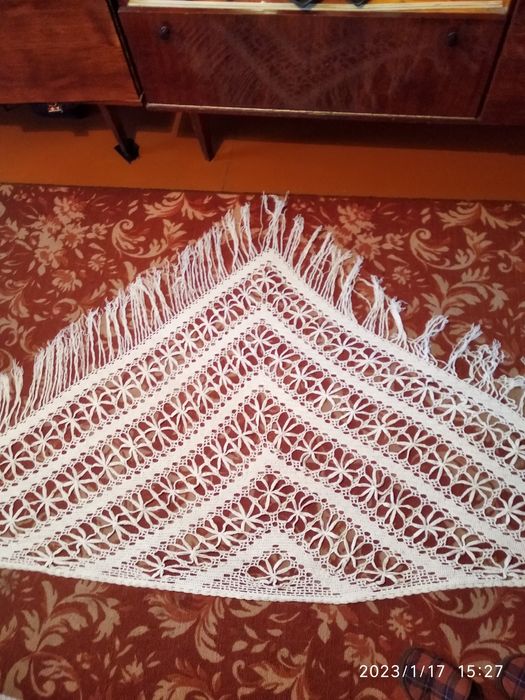 Шаль накидка ручной работы