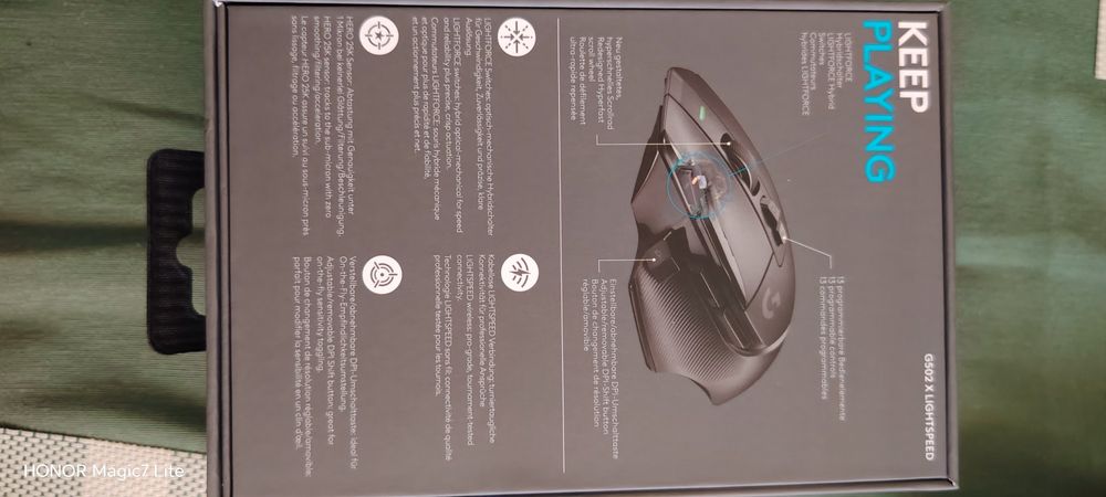 Безжична геймърска мишка Logitech G502 X Lightspeed