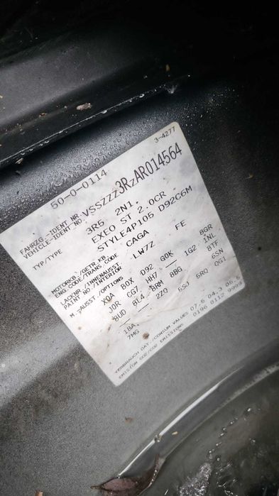 Usa dreapta fata/spate ,stanga fata seat exeo 2011,cod culoare LW7Z