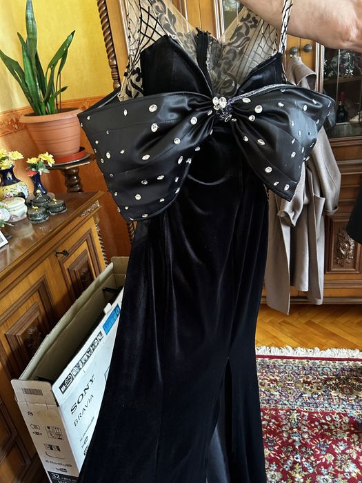 Rochie catifea funda supradimendionata mare