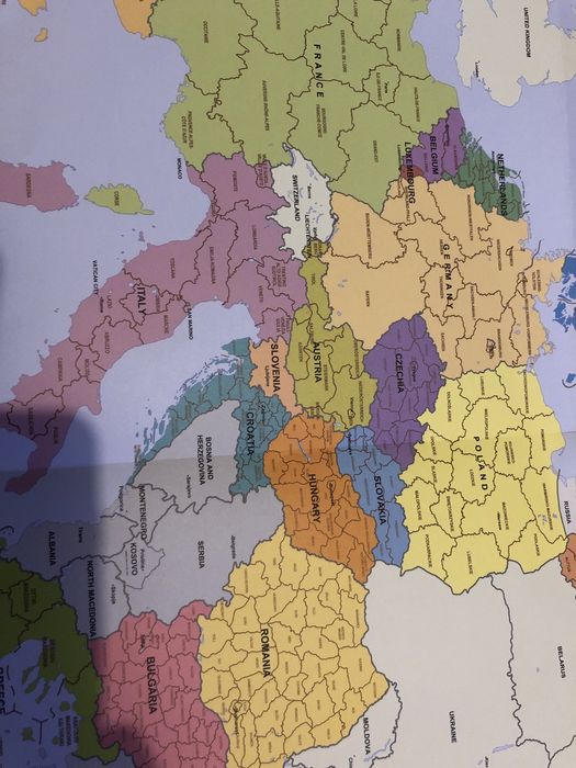 Harta Europa UE Uniunea Europeana