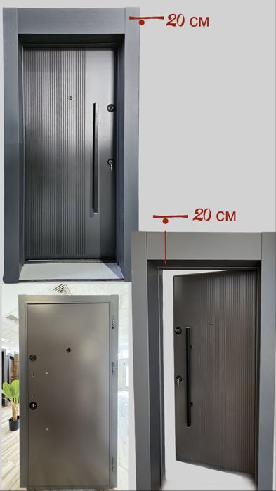 Входна врата с облякана каса -Gray Perge