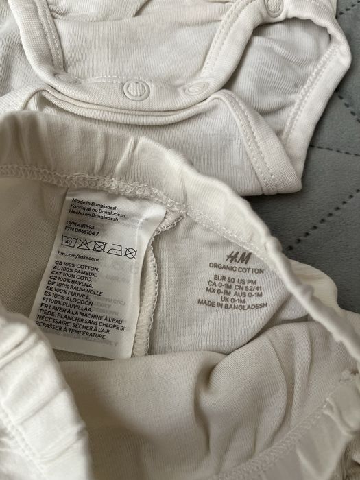 Două seturi pentru fetițe mărimea 50/56 H&M