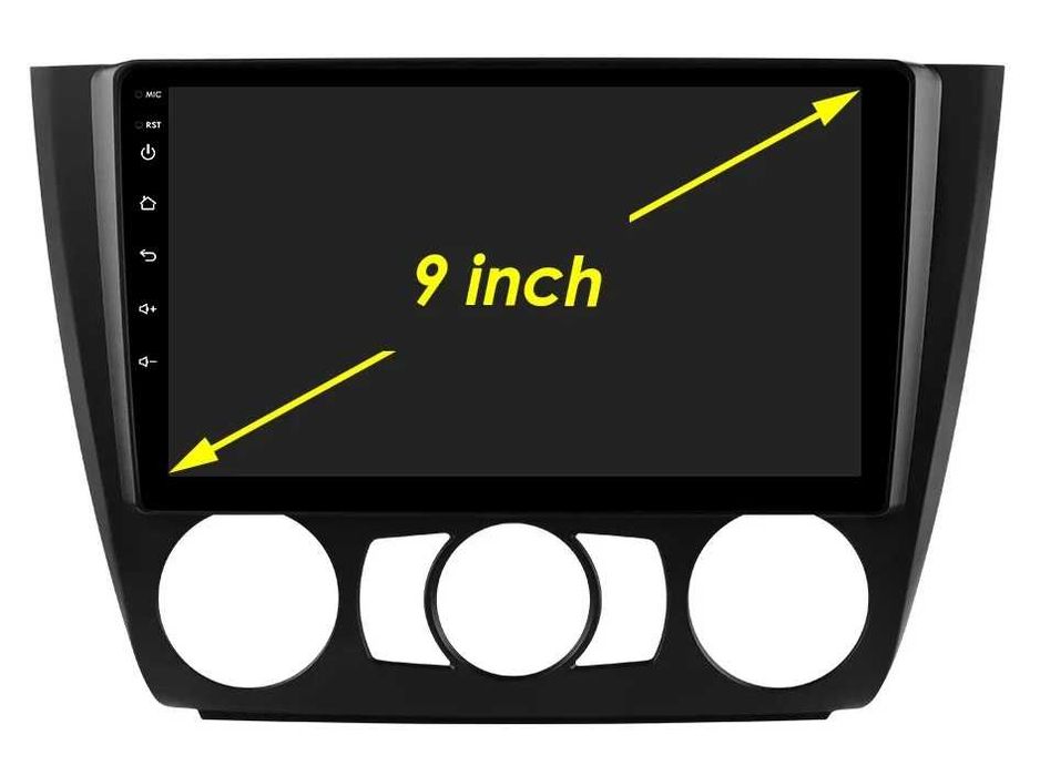 Мултимедия 9″ Android 14 за BMW Е81 Е82 E87 Е88 CARPLAY навигация RDS