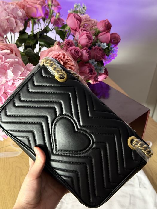 Черна дамска чанта Gucci