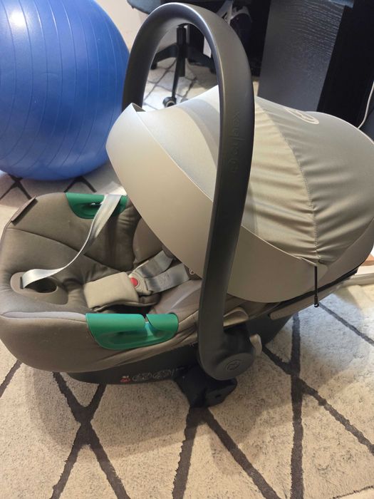 Scoica Cybex Gold Cloud lava grey cu baza isofix