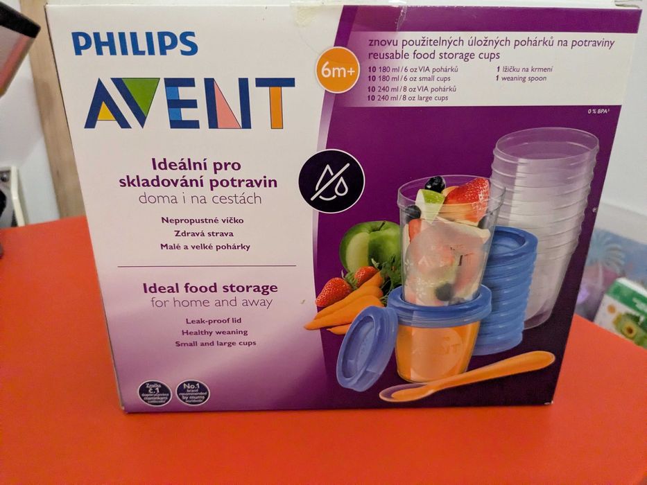 Recipiente Philips Avent stocare hrana bebelusi si cadita gonflabila