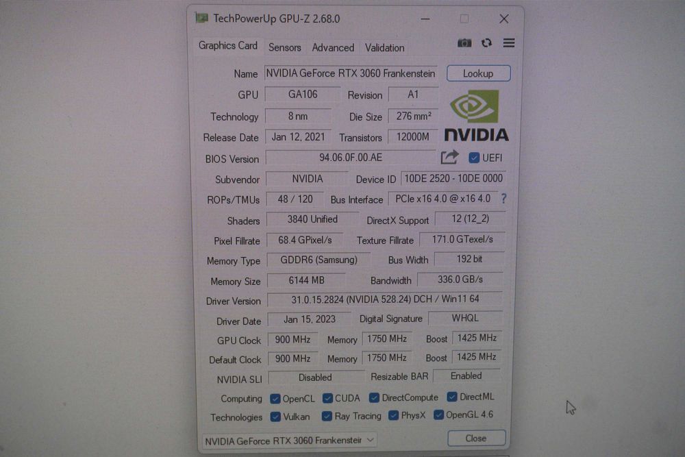 GPU RTX 3060 Mobile 6GB Nvidia GeForce видеокарта / вкл. ДДС