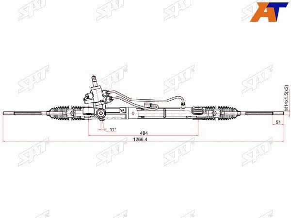 Рейка рулевая гидравлическая  Honda Cr-v