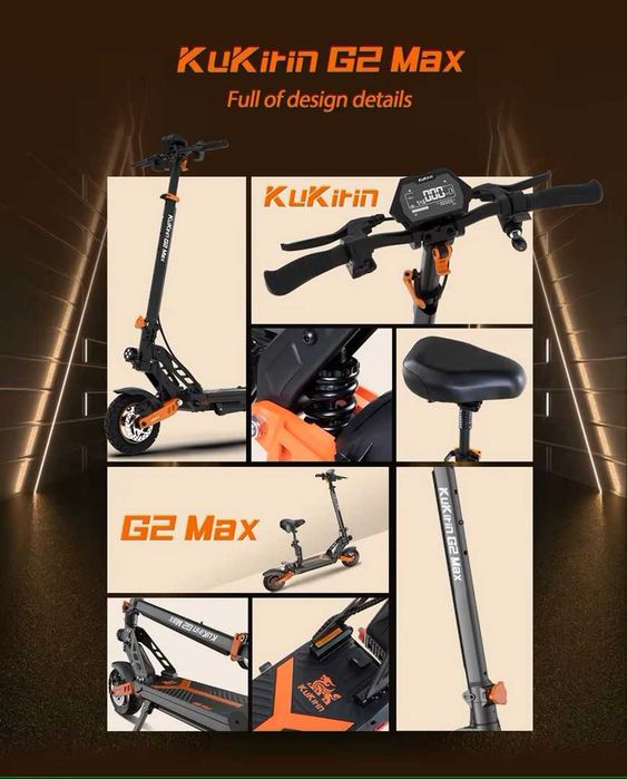 Sigilata NOUA‼️KuKirin G2 Max 2026‼️1000W 60Km/h, Baterie 20Ah + Scaun