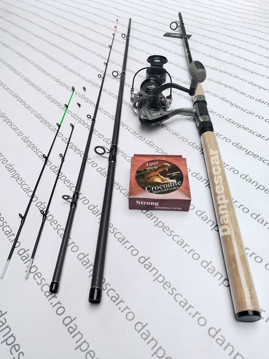 SET FEEDER PRO FL Lanseta FALCONS 3,30m 180gr+ Mulineta LA4000 SI FIR