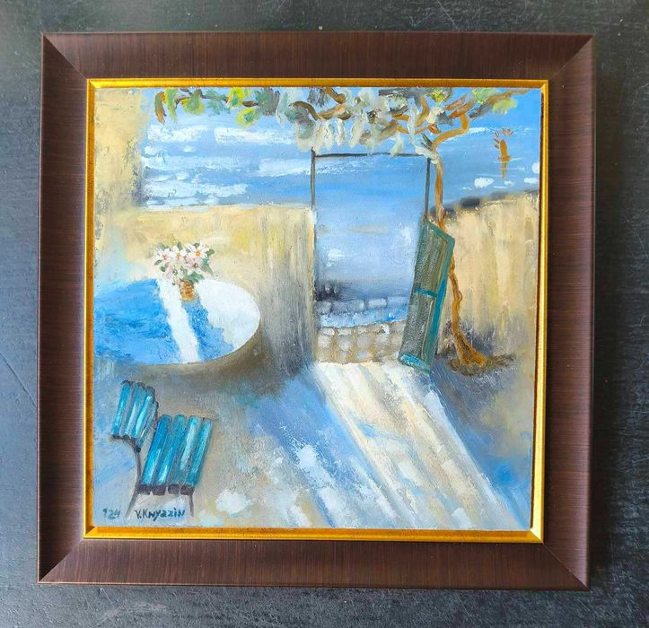 картини масло върху фазер, 20см Х 20см, различни сюжети