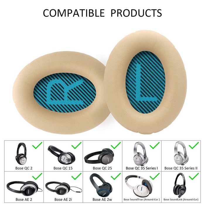 Set 2 bureti casti Bose QuietComfort 25 35 QC15 QC25 QC35 AE2 AE2I OE2