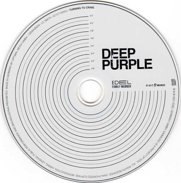 CD Deep Purple - Turning to Crime 2021