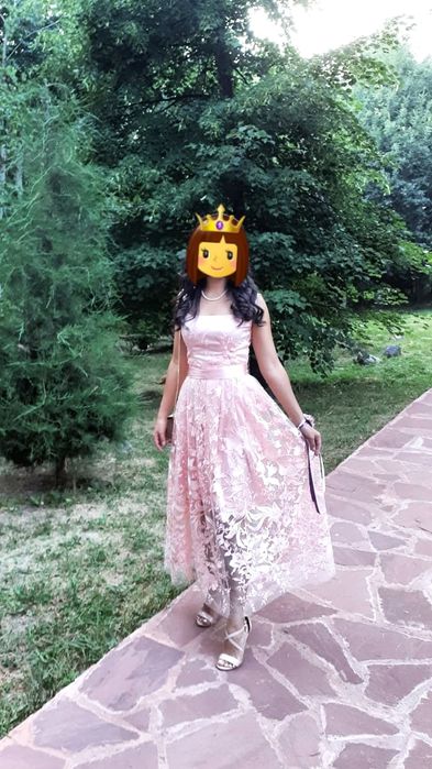 Вечернее нежное платье