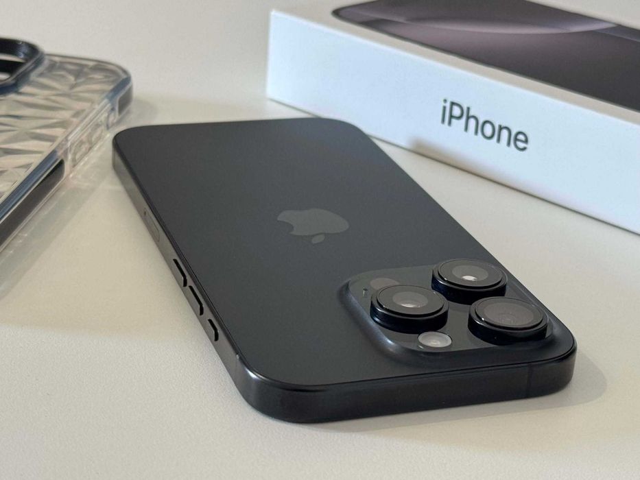 Бартер! Като НОВ! 92% Батерия! iPhone 16 Pro Black Titanium (Черен)