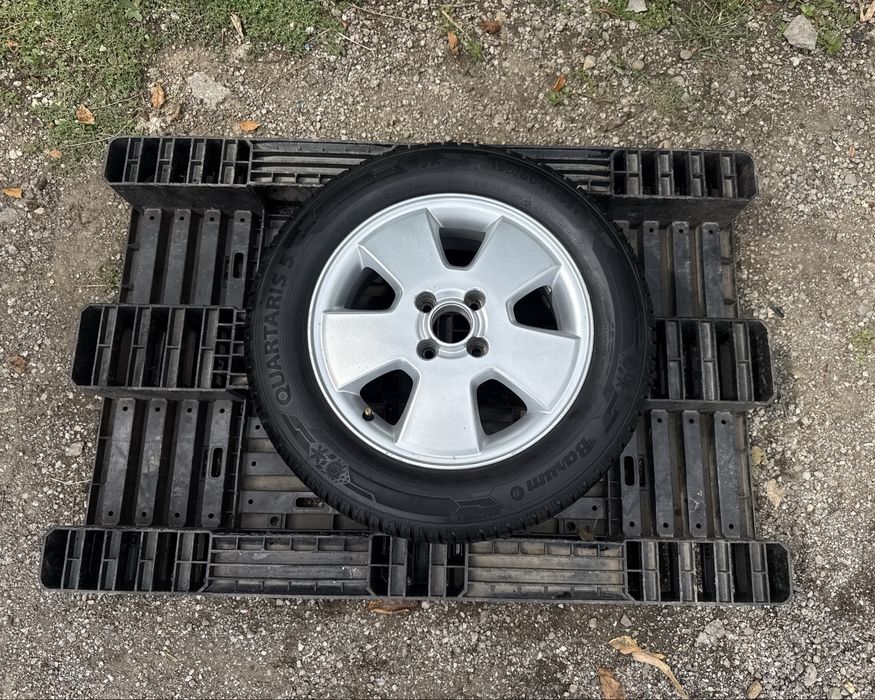 НОВО Резервна гума+АЛУМИНИЕВА ДЖАНТА 15" 4x100 за Opel,Chevrolet,Fiat