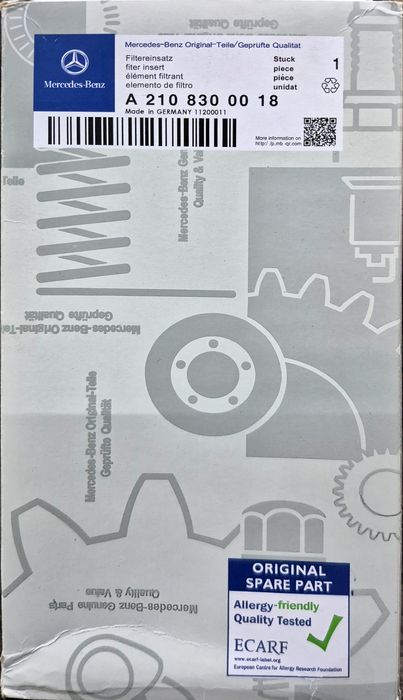 Салоный фильтр Мерседес 210