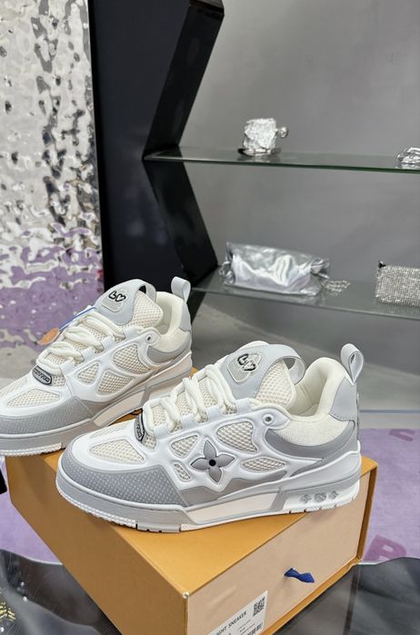 Adidasi Louis Vuitton Skate white and gray