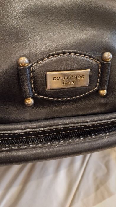 Courreges Paris  дамска чанта естествена кожа