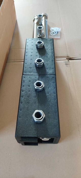 Distribuitor colector pentru 3 grupuri de pompare inox centrala