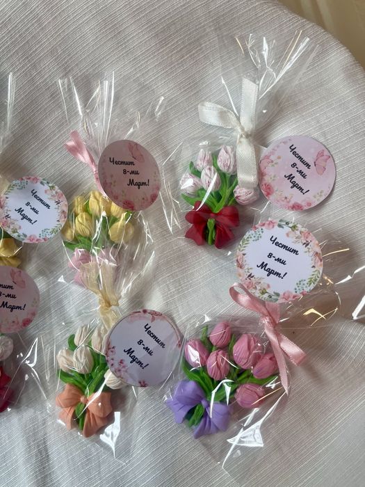 Ръчноизработени магнитчета за 8-ми Март